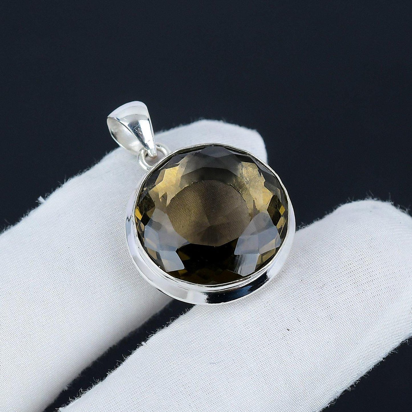 Brown Smoky Topaz Gemstone Pendant