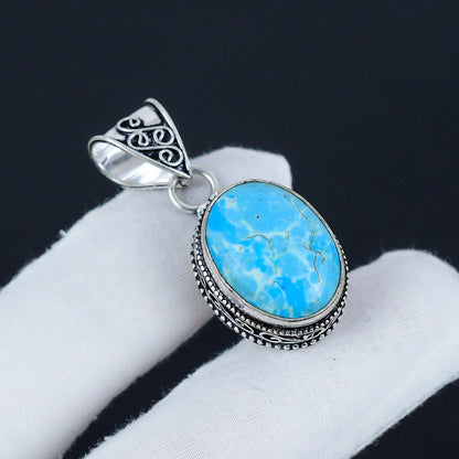 Blue Larimar Gemstone Pendant