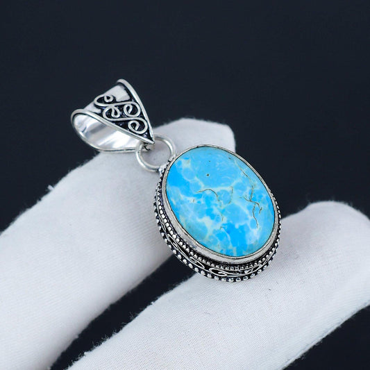Blue Larimar Gemstone Pendant