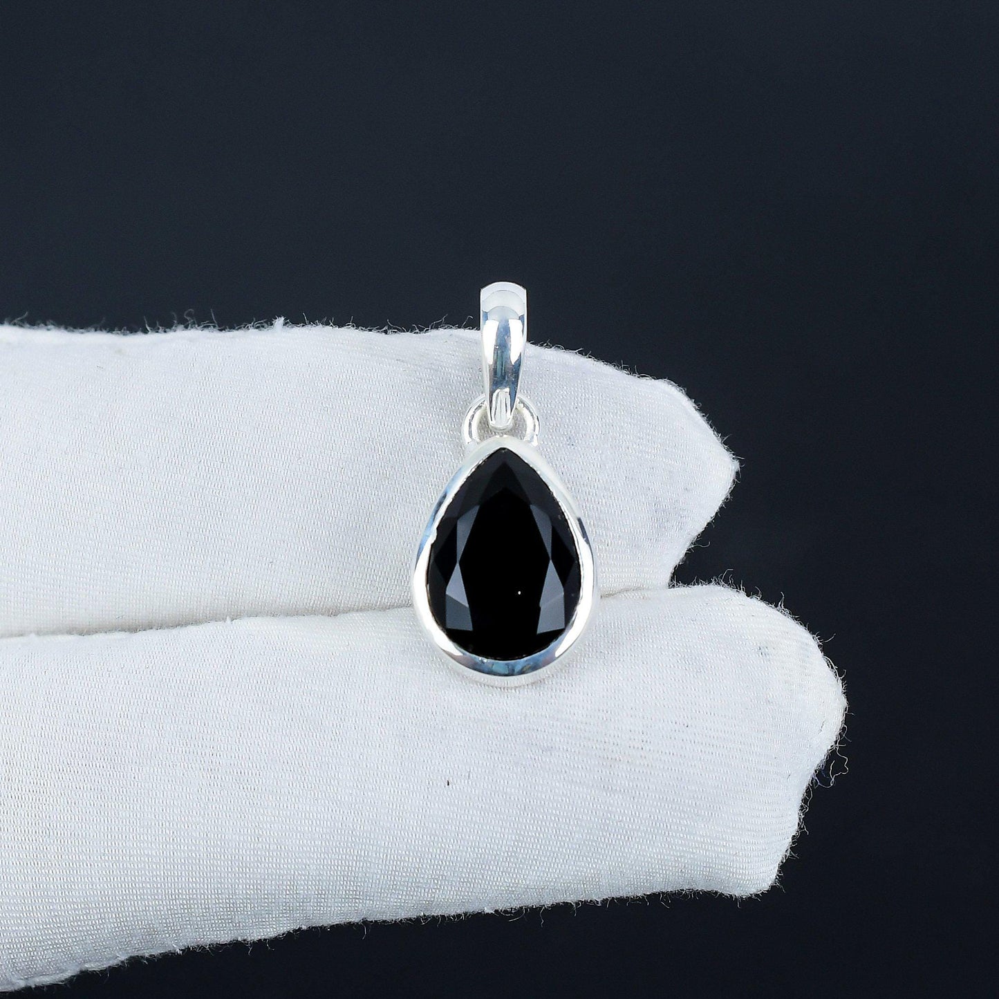 Black Spinel Gemstone Pendant