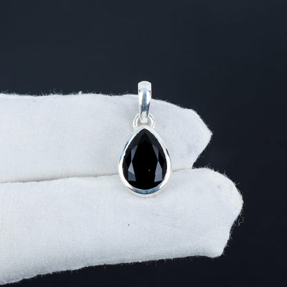 Black Spinel Gemstone Pendant
