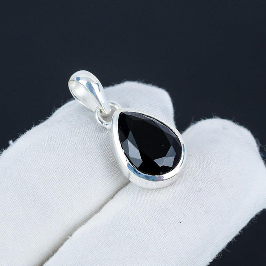 Black Spinel Gemstone Pendant