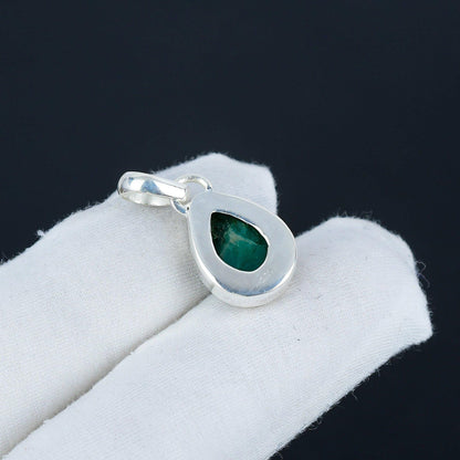 Green Emerald Gemstone Pendant