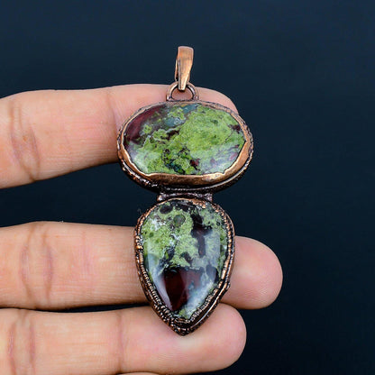 Green Dragon Bloodstone Gemstone Pendant