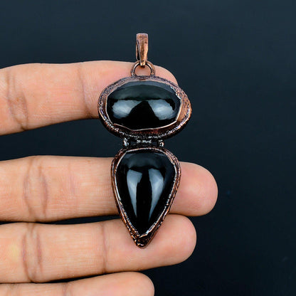 Black Obsidian Gemstone Pendant
