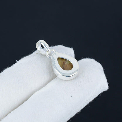 White Mother of Pearl Gemstone Pendant