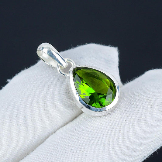 Green Peridot Gemstone Pendant