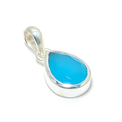 Blue Chalcedony Gemstone Pendant