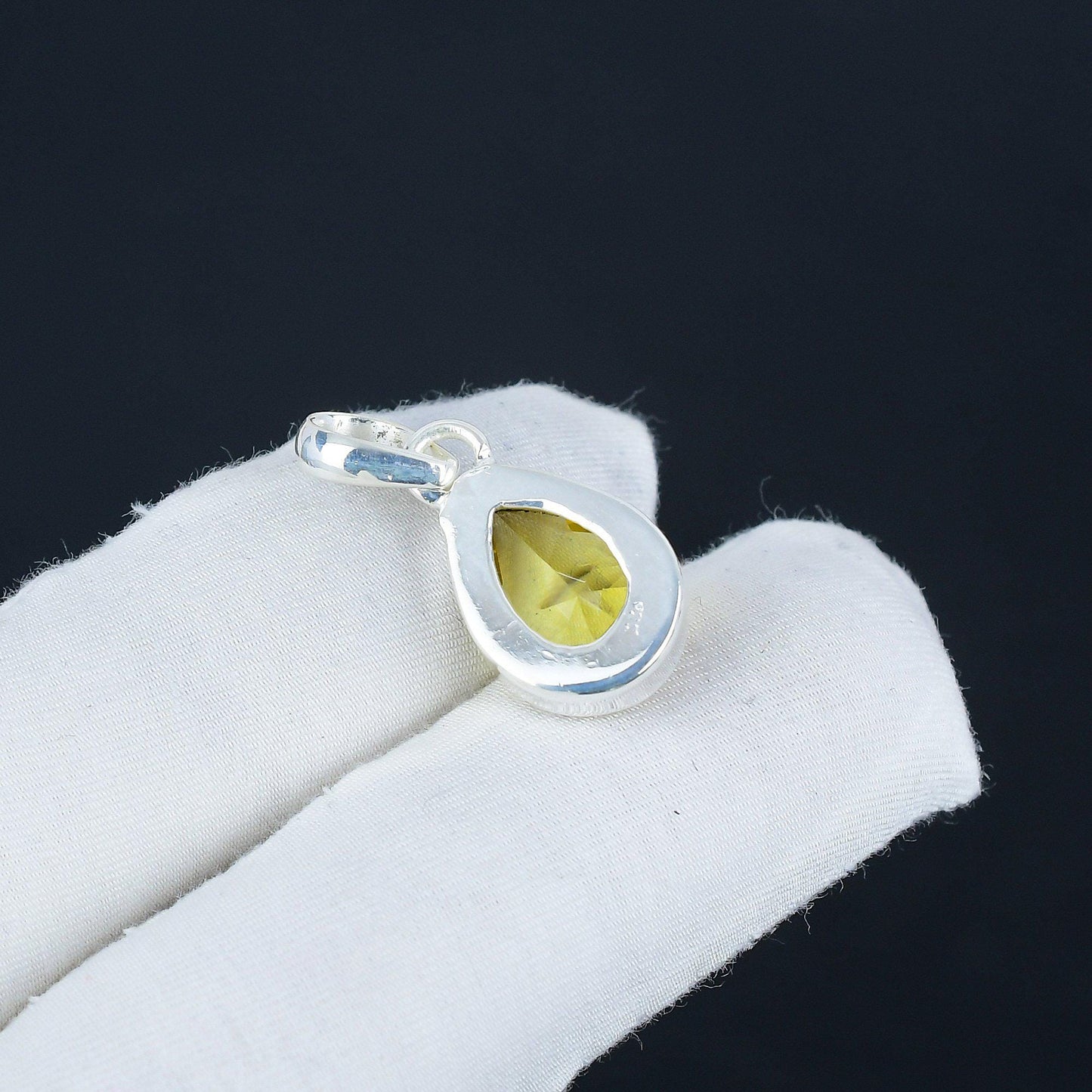 Yellow Citrine Gemstone Pendant