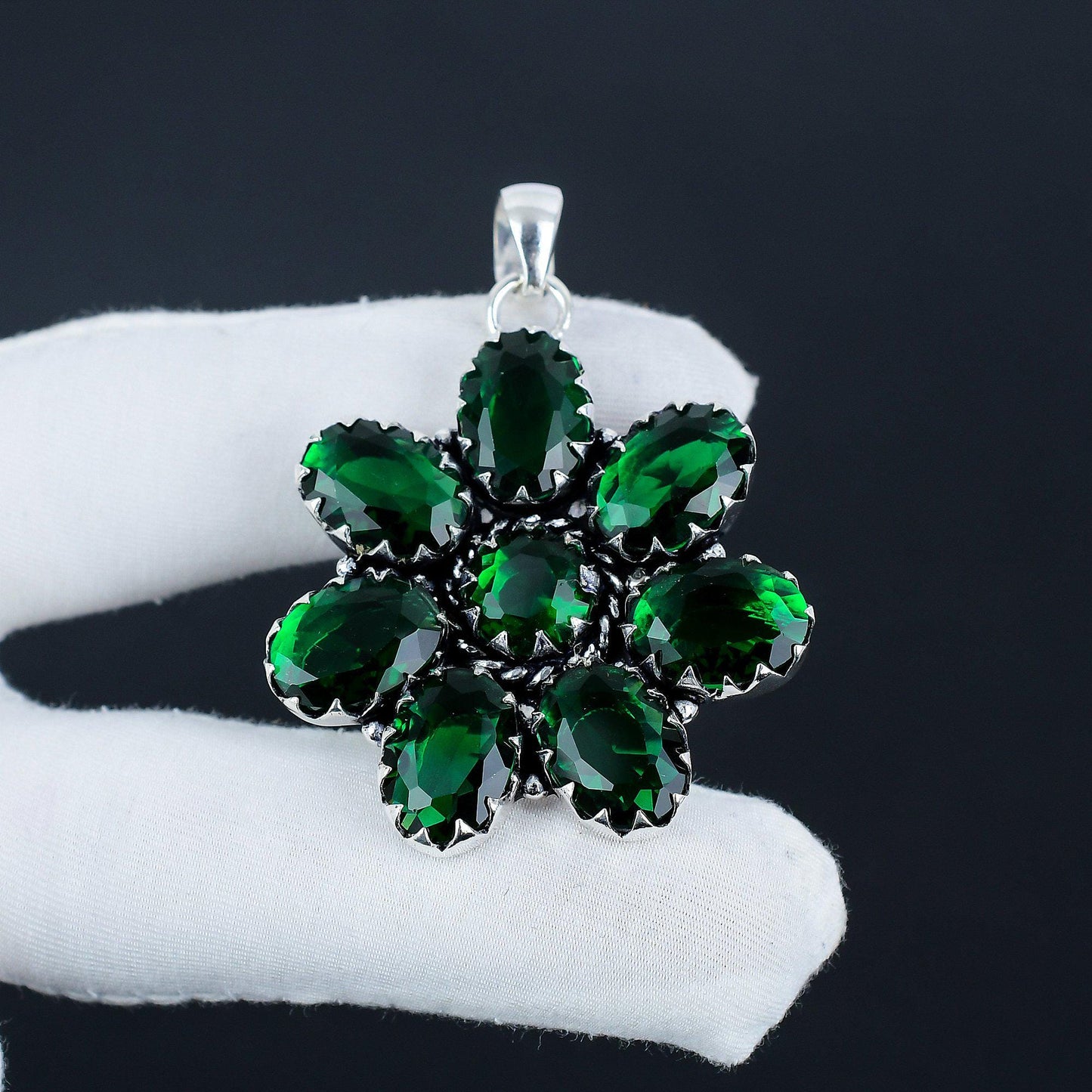Green Tourmaline Gemstone Pendant