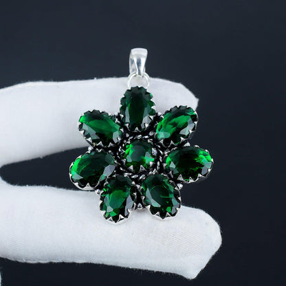 Green Tourmaline Gemstone Pendant