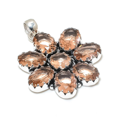 Pink Morganite Gemstone Pendant
