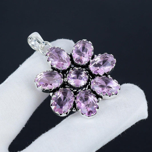 Pink Kunzite Gemstone Pendant
