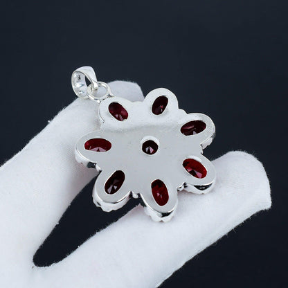 Red Garnet Gemstone Pendant