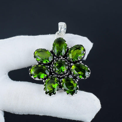 Green Peridot Gemstone Pendant