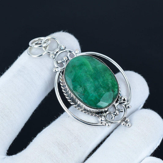 Emerald Green Gemstone Pendant