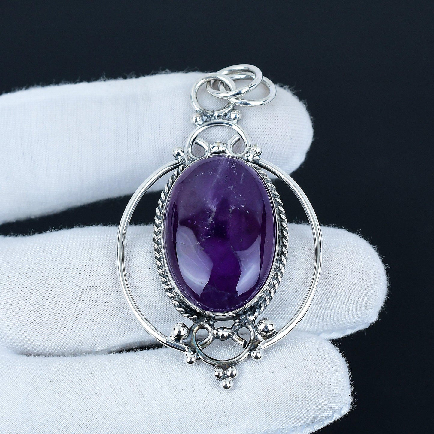 Purple Amethyst Gemstone Pendant