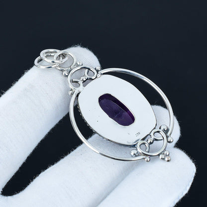 Purple Amethyst Gemstone Pendant