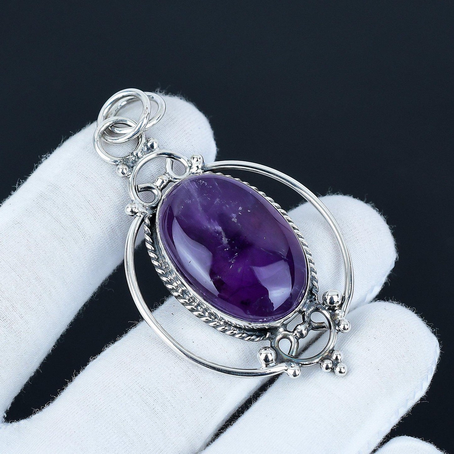 Purple Amethyst Gemstone Pendant