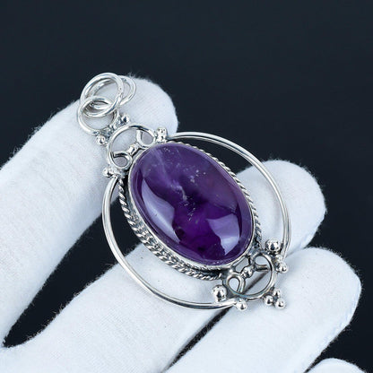 Purple Amethyst Gemstone Pendant