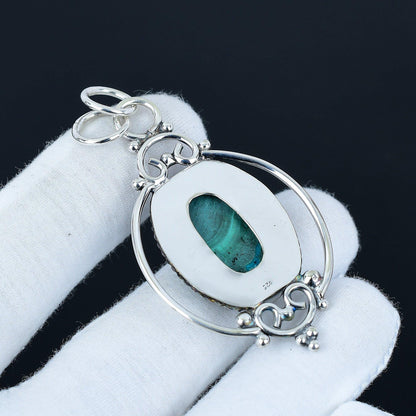 Green Malachite Gemstone Pendant