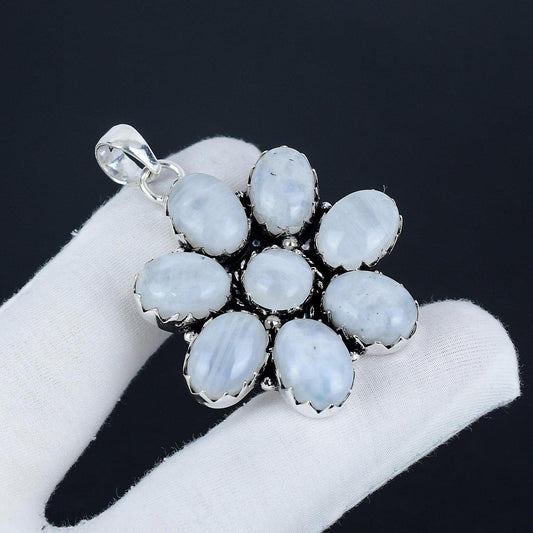 Rainbow Moonstone Gemstone Pendant