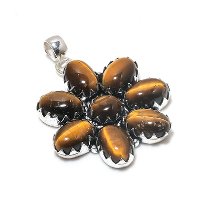 Golden Brown Tiger Eye Gemstone Pendant