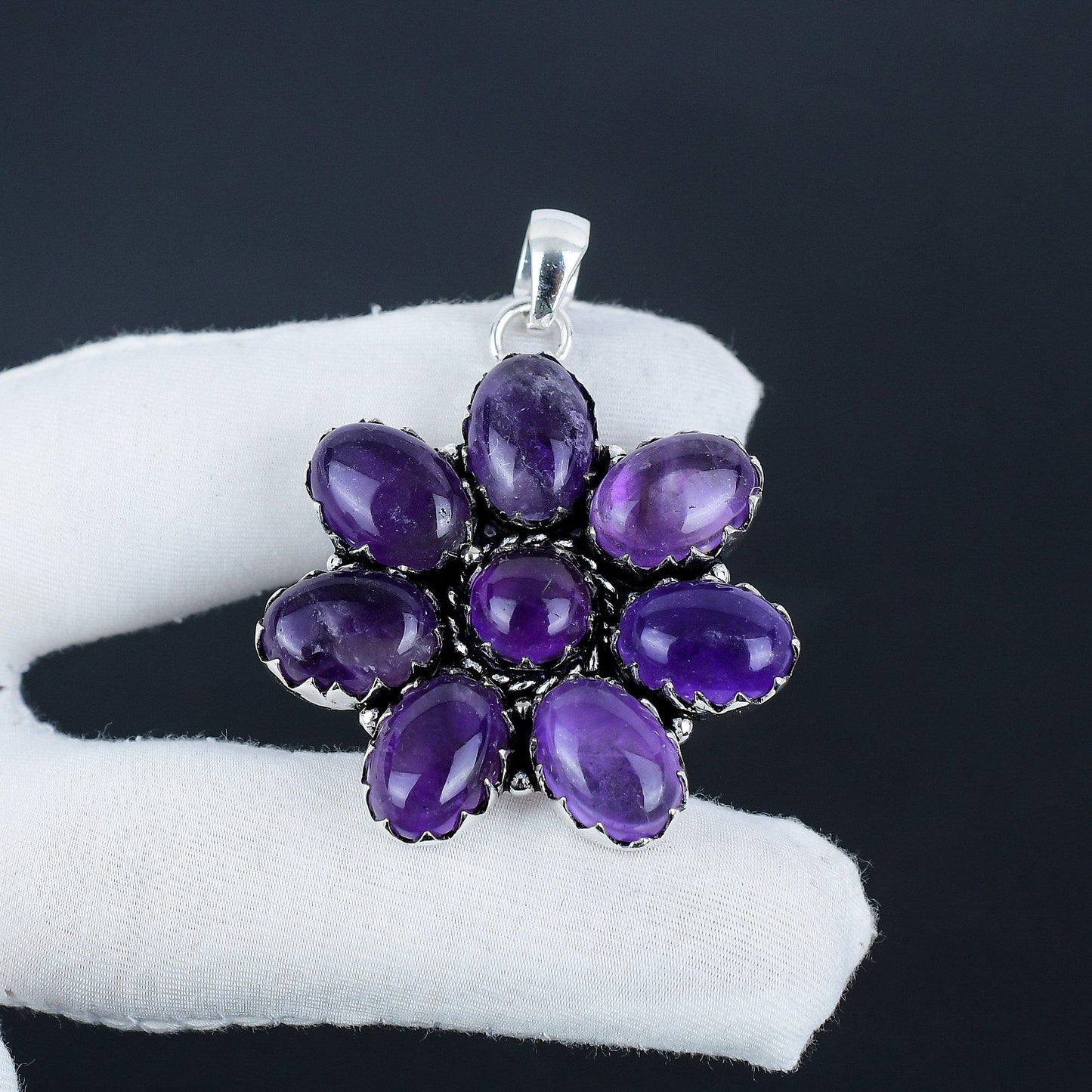 Purple Amethyst Gemstone Pendant