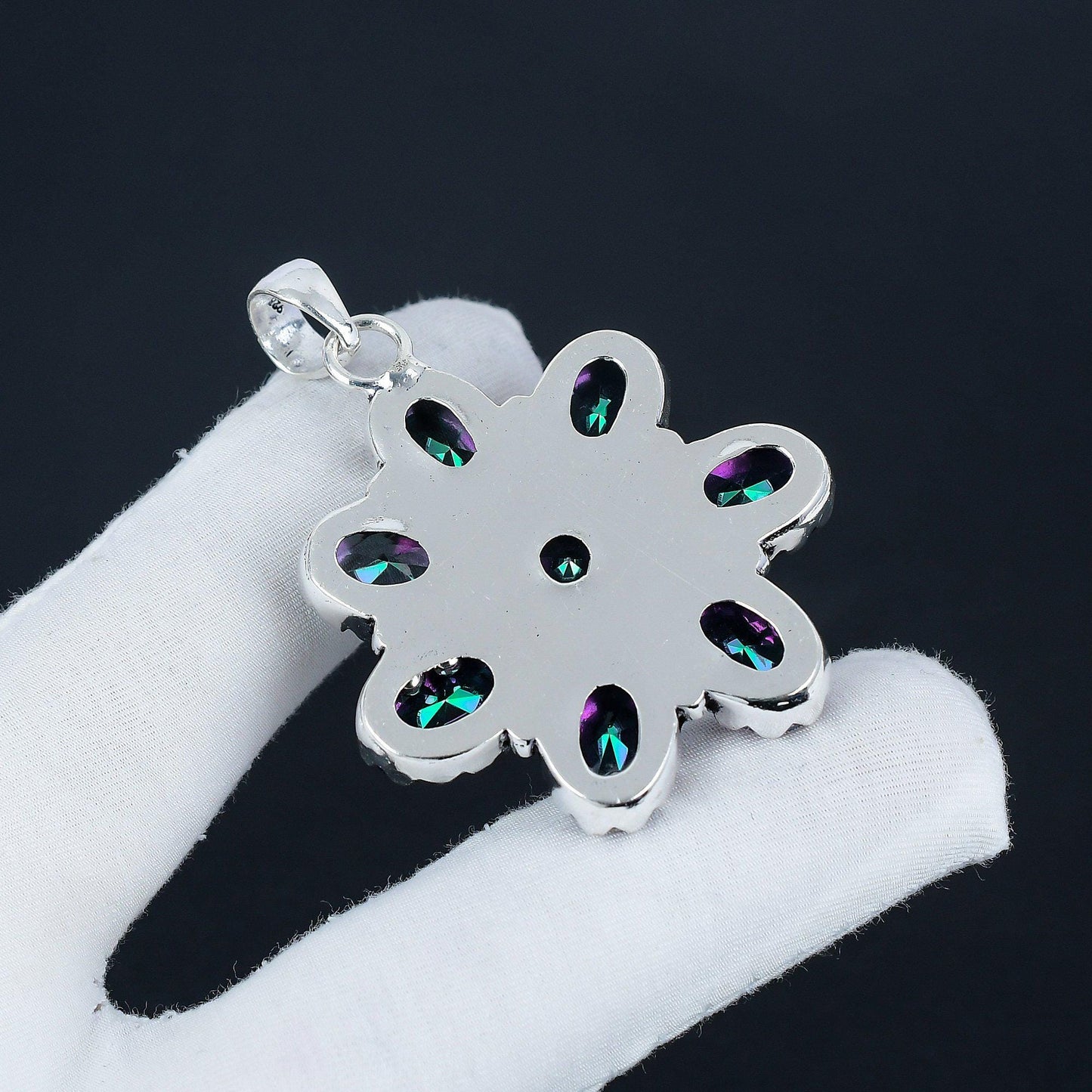 Rainbow Mystic Topaz Gemstone Pendant