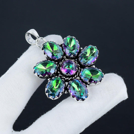 Rainbow Mystic Topaz Gemstone Pendant