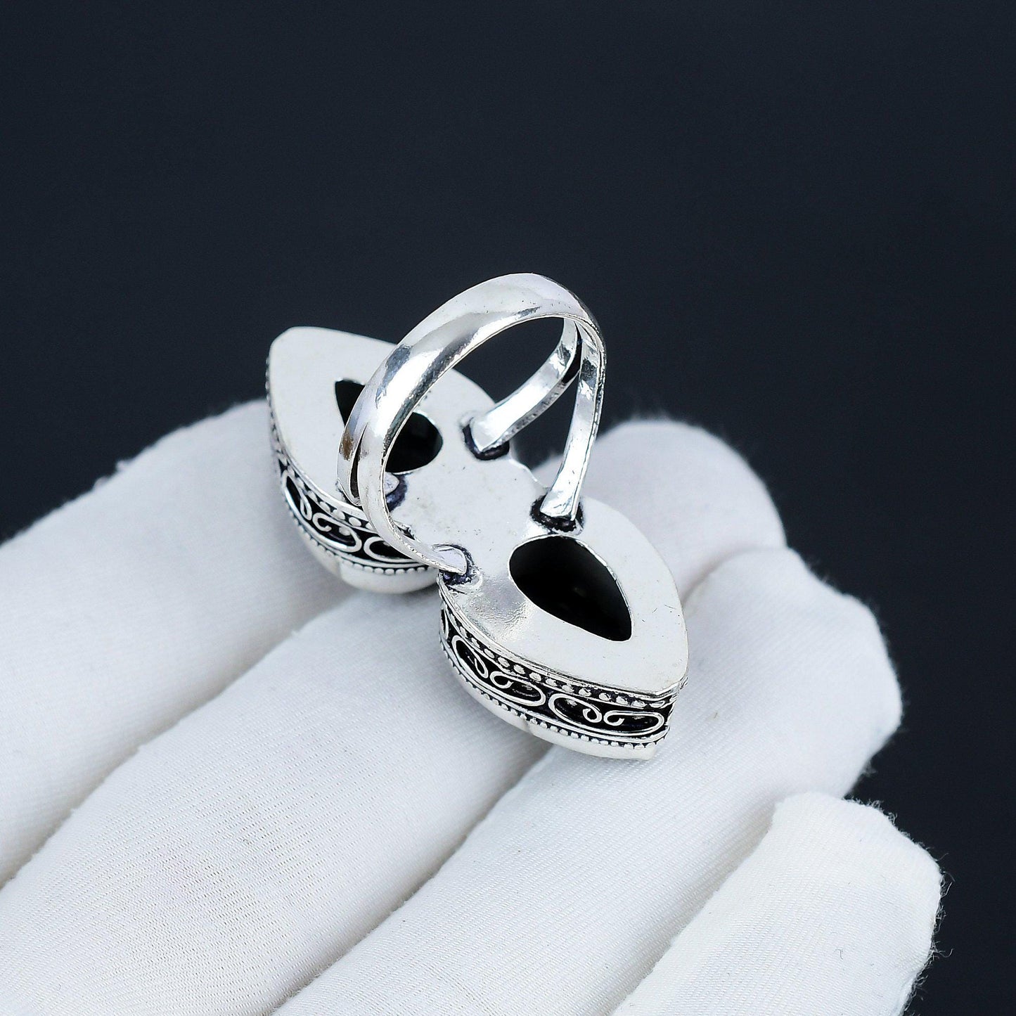 Blue Sunstone Gemstone Ring