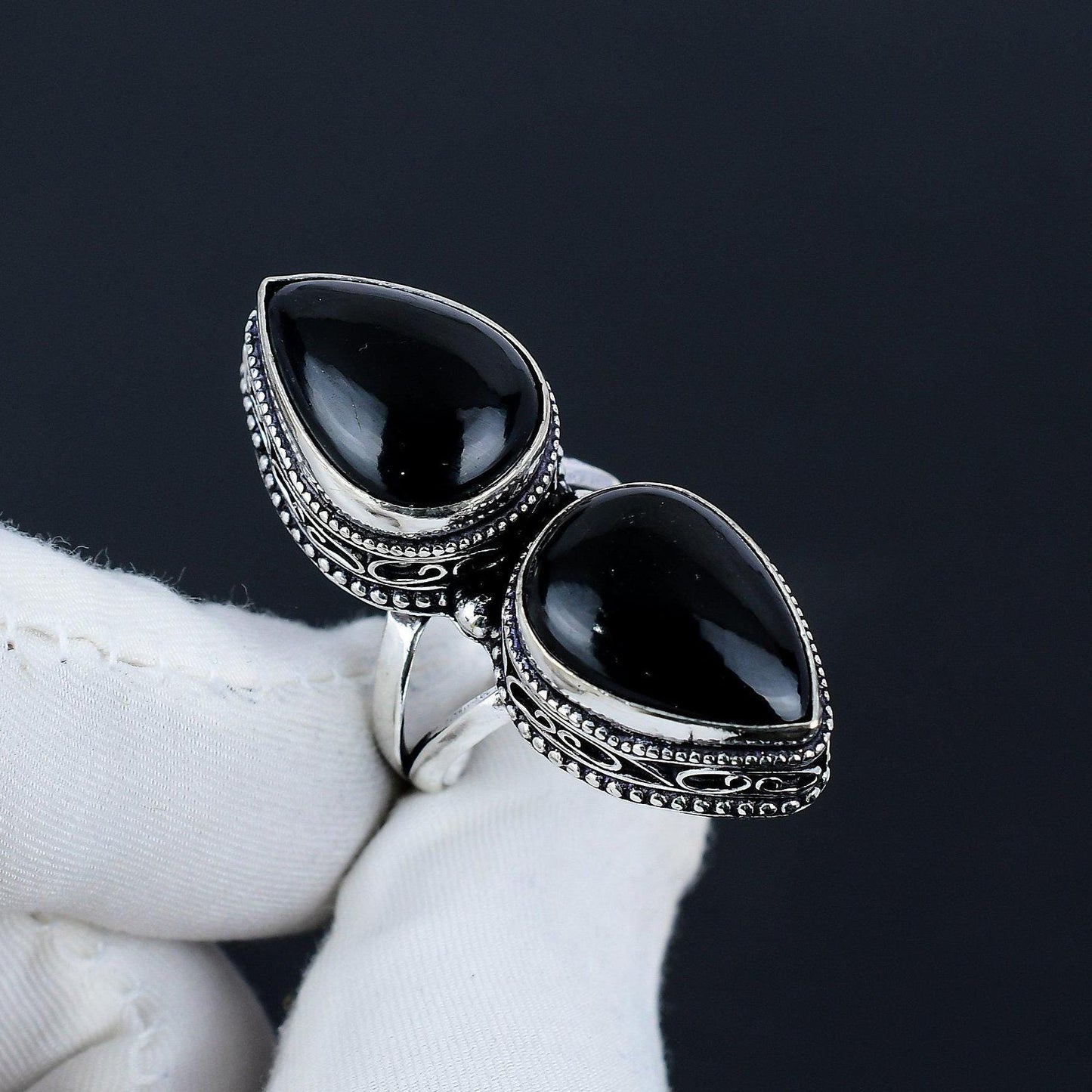 Blue Sunstone Gemstone Ring