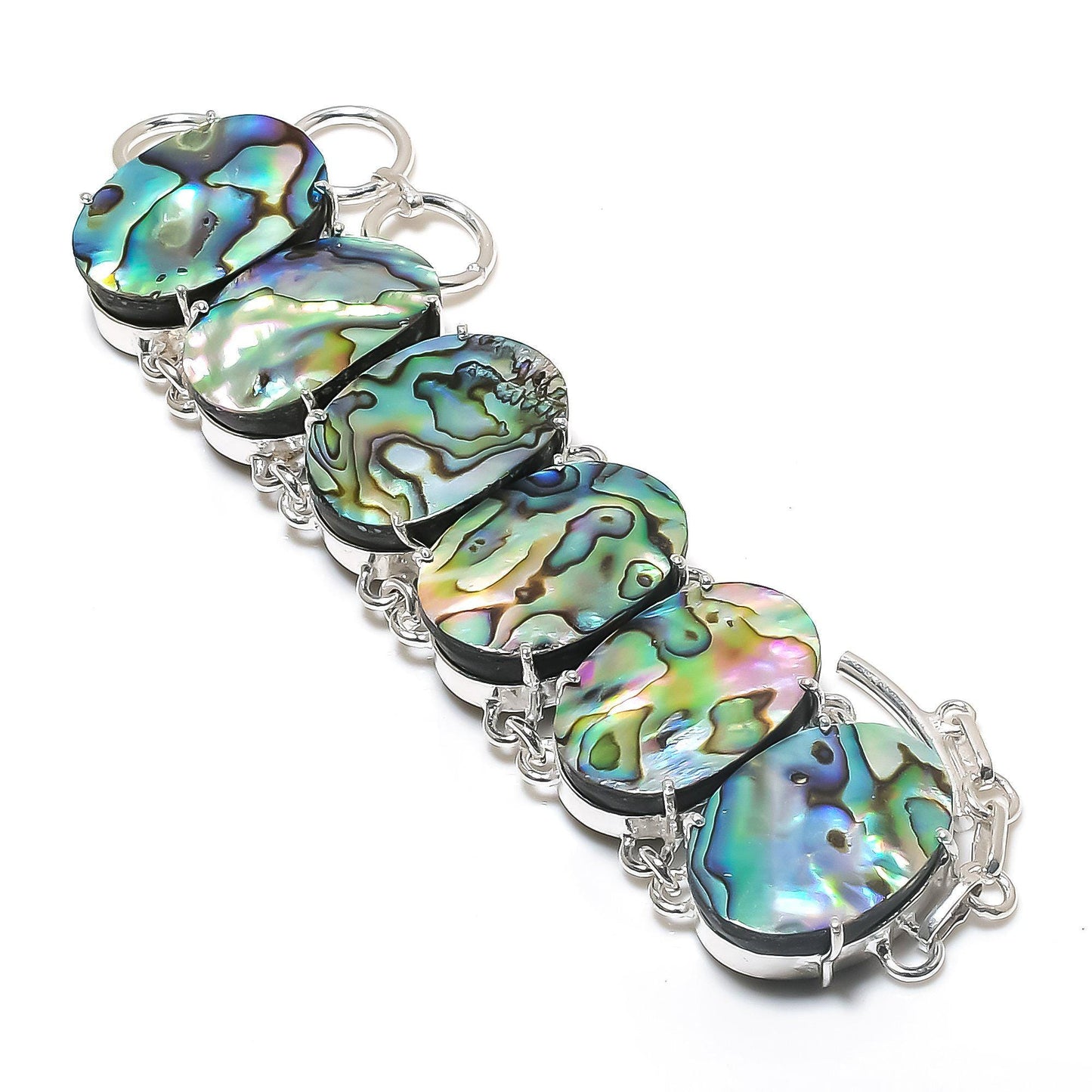 Iridescent Abalone Gemstone Bracelet