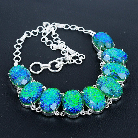 Blue Opal Gemstone Necklace
