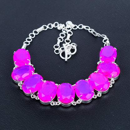 Pink Topaz Gemstone Necklace