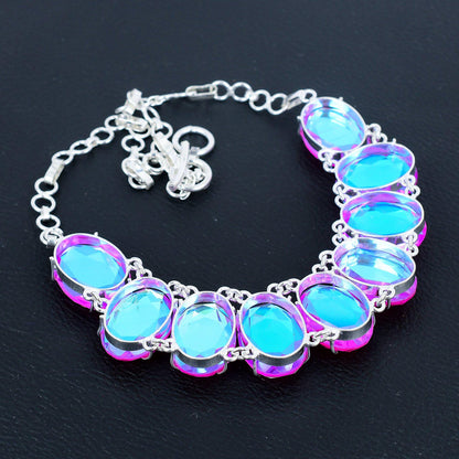 Pink Topaz Gemstone Necklace