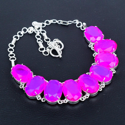 Pink Topaz Gemstone Necklace
