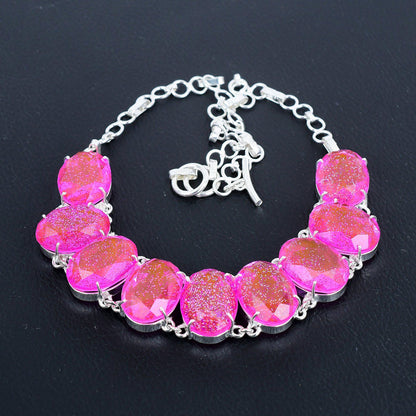 Pink Australian Opal Gemstone Necklace