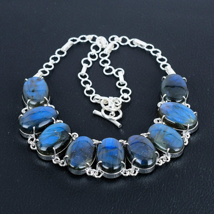 Sterling Silver Labradorite Necklace
