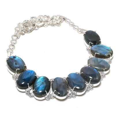 Sterling Silver Labradorite Necklace