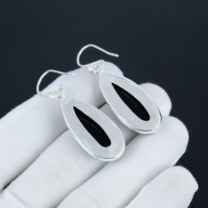 Australian Rainbow Triplet Opal Silver Earrings