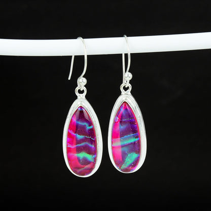 Multicolor Australian Opal Gemstone Earrings