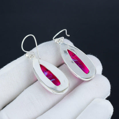 Multicolor Australian Opal Gemstone Earrings