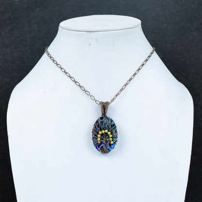 Rainbow Abalone Gemstone Pendant