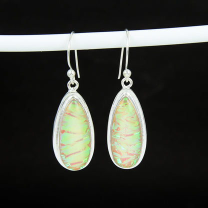 Multicolor Opal Gemstone Earrings