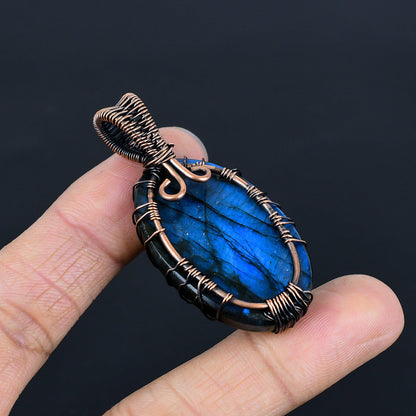Blue Labradorite Gemstone Pendant