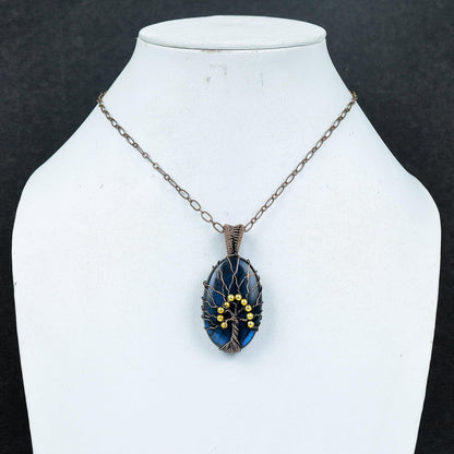 Blue Labradorite Gemstone Pendant