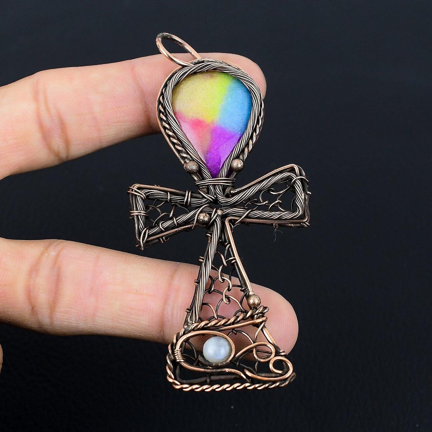Rainbow Solar Quartz Gemstone Pendant