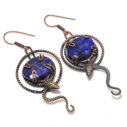 Blue Sapphire Gemstone Earrings