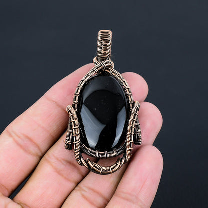 Black Onyx Gemstone Pendant